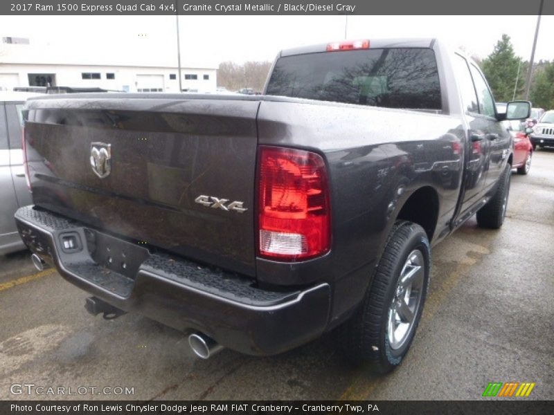 Granite Crystal Metallic / Black/Diesel Gray 2017 Ram 1500 Express Quad Cab 4x4