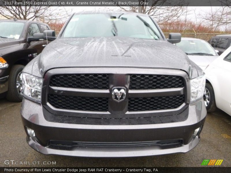 Granite Crystal Metallic / Black/Diesel Gray 2017 Ram 1500 Express Quad Cab 4x4