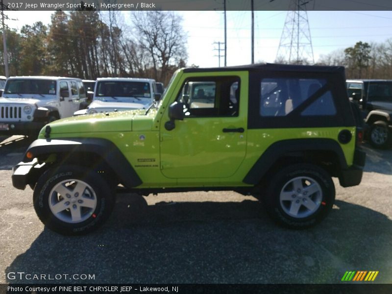 Hypergreen / Black 2017 Jeep Wrangler Sport 4x4