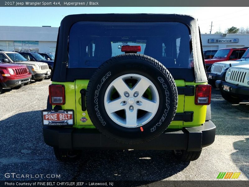 Hypergreen / Black 2017 Jeep Wrangler Sport 4x4