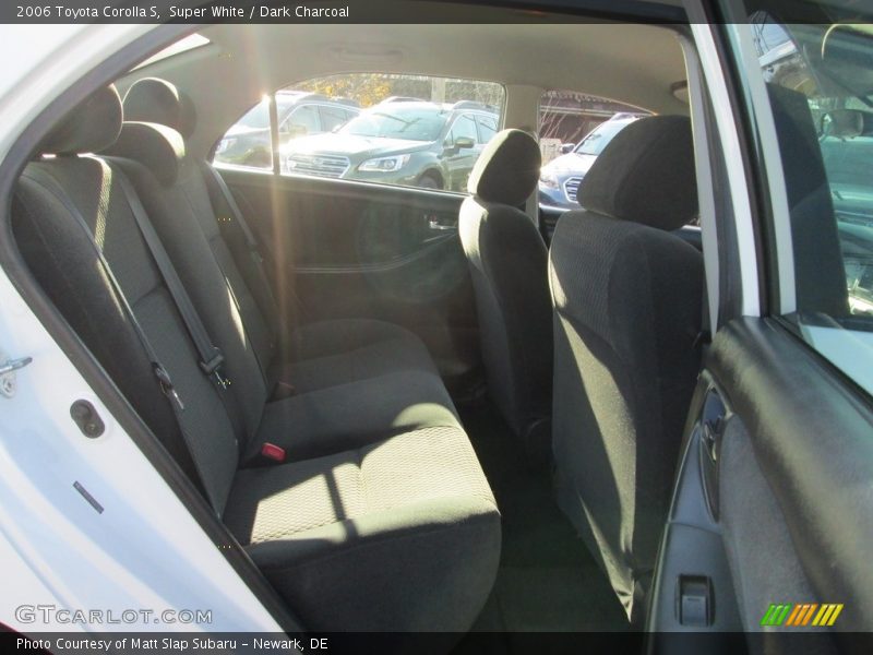 Super White / Dark Charcoal 2006 Toyota Corolla S