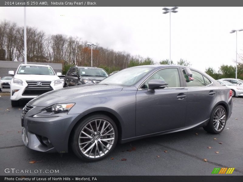 Nebula Gray Pearl / Black 2014 Lexus IS 250 AWD