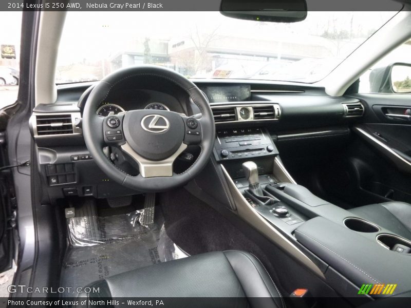 Nebula Gray Pearl / Black 2014 Lexus IS 250 AWD
