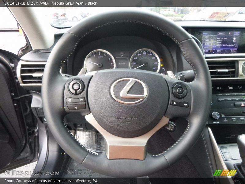 Nebula Gray Pearl / Black 2014 Lexus IS 250 AWD