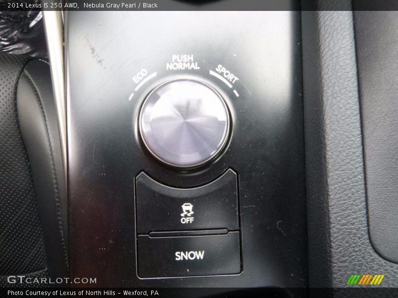 Nebula Gray Pearl / Black 2014 Lexus IS 250 AWD