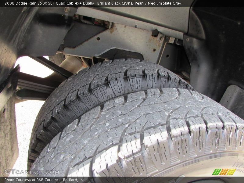 Brilliant Black Crystal Pearl / Medium Slate Gray 2008 Dodge Ram 3500 SLT Quad Cab 4x4 Dually