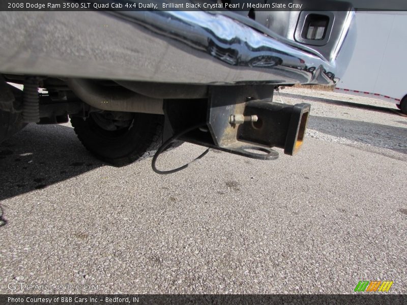 Brilliant Black Crystal Pearl / Medium Slate Gray 2008 Dodge Ram 3500 SLT Quad Cab 4x4 Dually
