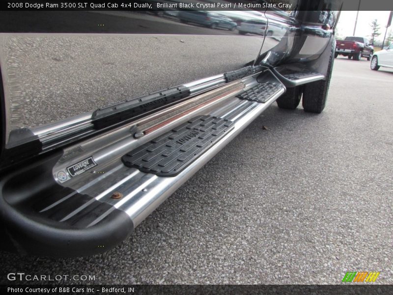 Brilliant Black Crystal Pearl / Medium Slate Gray 2008 Dodge Ram 3500 SLT Quad Cab 4x4 Dually