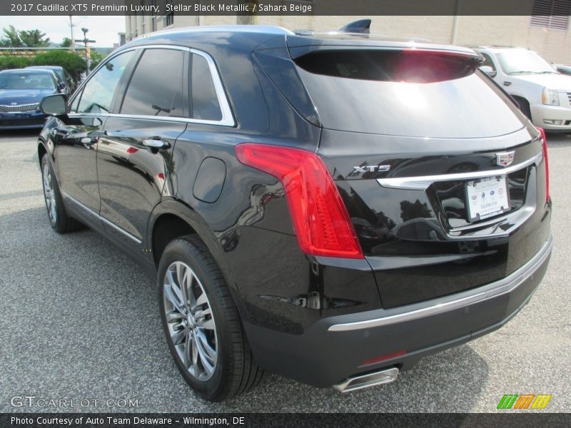 Stellar Black Metallic / Sahara Beige 2017 Cadillac XT5 Premium Luxury