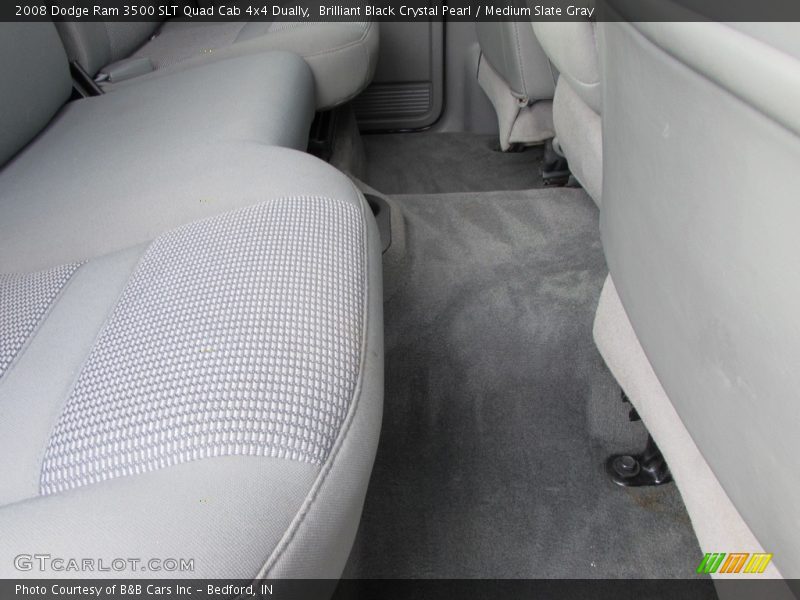 Brilliant Black Crystal Pearl / Medium Slate Gray 2008 Dodge Ram 3500 SLT Quad Cab 4x4 Dually