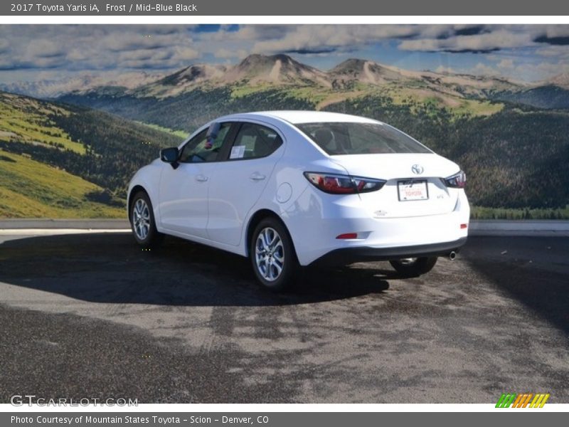 Frost / Mid-Blue Black 2017 Toyota Yaris iA