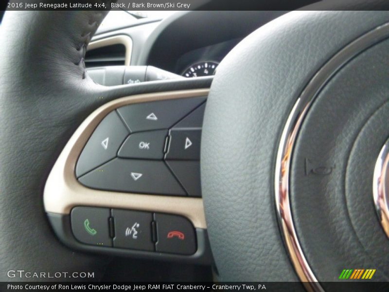 Black / Bark Brown/Ski Grey 2016 Jeep Renegade Latitude 4x4