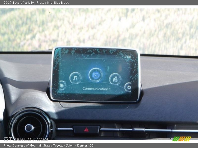 Frost / Mid-Blue Black 2017 Toyota Yaris iA