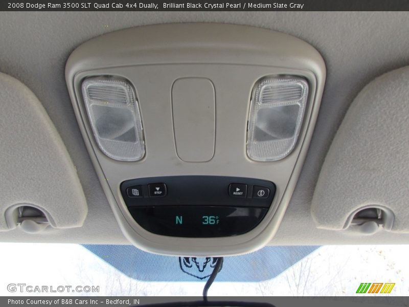 Brilliant Black Crystal Pearl / Medium Slate Gray 2008 Dodge Ram 3500 SLT Quad Cab 4x4 Dually