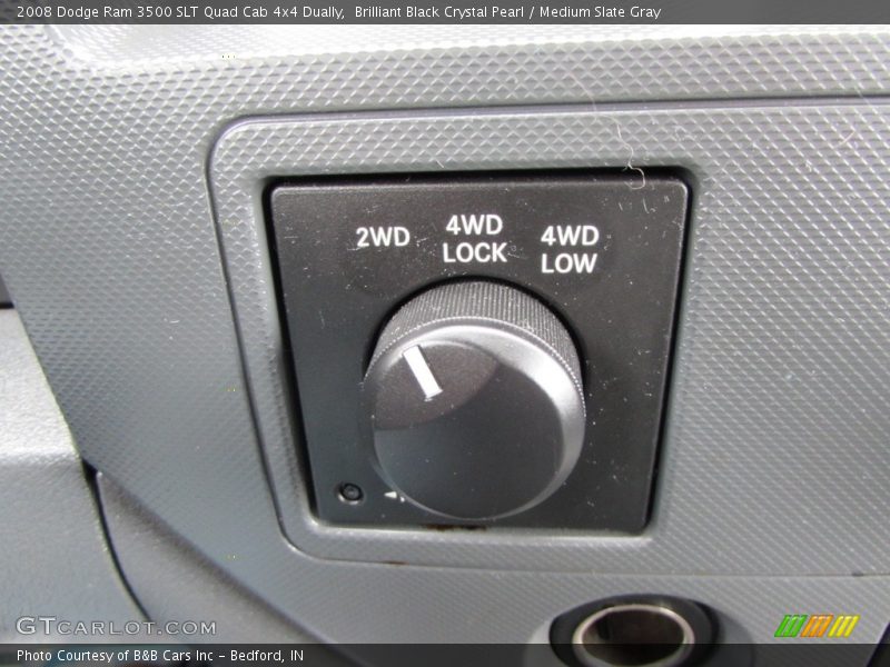 Brilliant Black Crystal Pearl / Medium Slate Gray 2008 Dodge Ram 3500 SLT Quad Cab 4x4 Dually