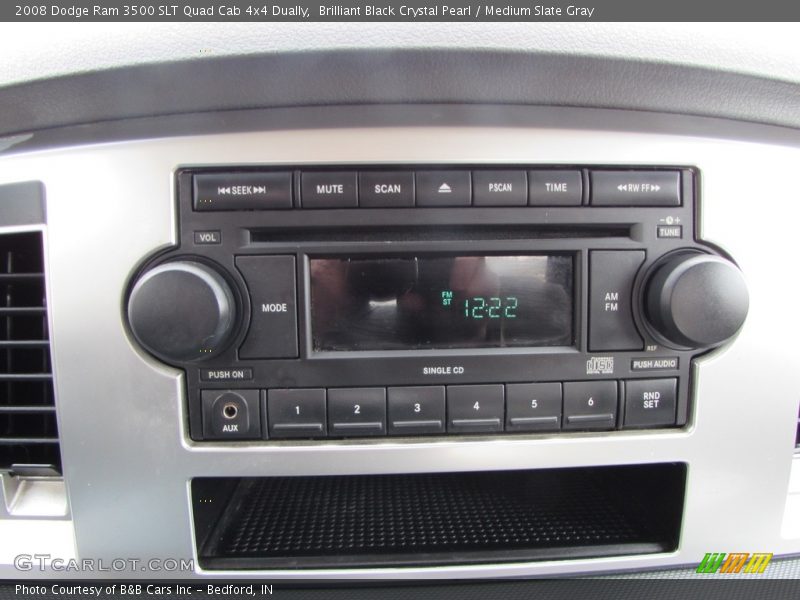Brilliant Black Crystal Pearl / Medium Slate Gray 2008 Dodge Ram 3500 SLT Quad Cab 4x4 Dually