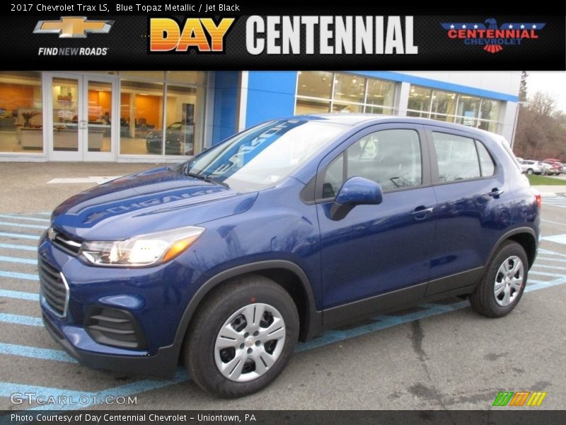 Blue Topaz Metallic / Jet Black 2017 Chevrolet Trax LS