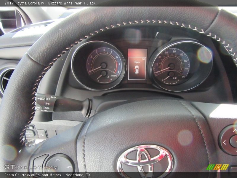 Blizzard White Pearl / Black 2017 Toyota Corolla iM