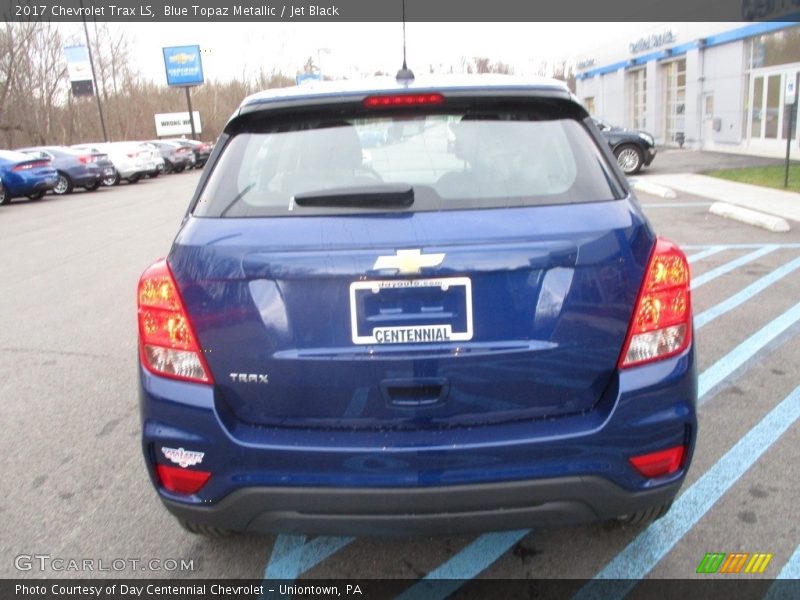 Blue Topaz Metallic / Jet Black 2017 Chevrolet Trax LS