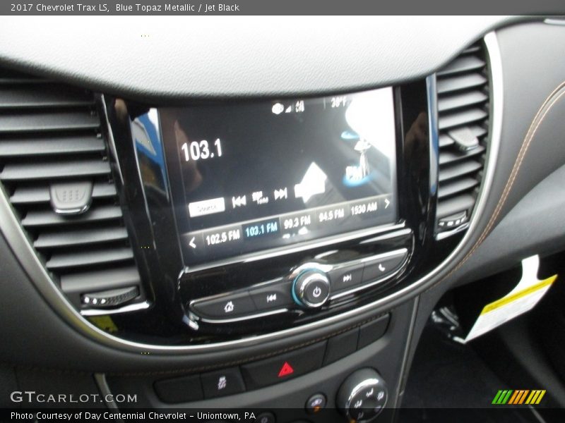 Blue Topaz Metallic / Jet Black 2017 Chevrolet Trax LS