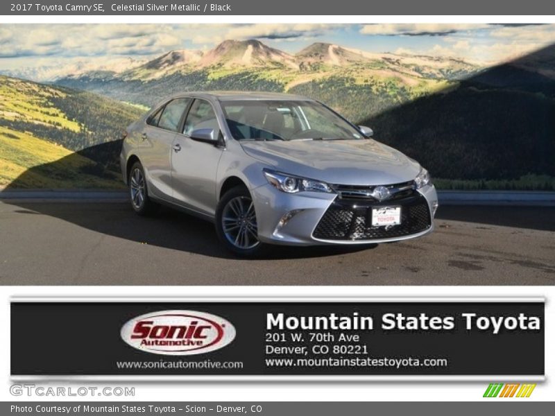 Celestial Silver Metallic / Black 2017 Toyota Camry SE
