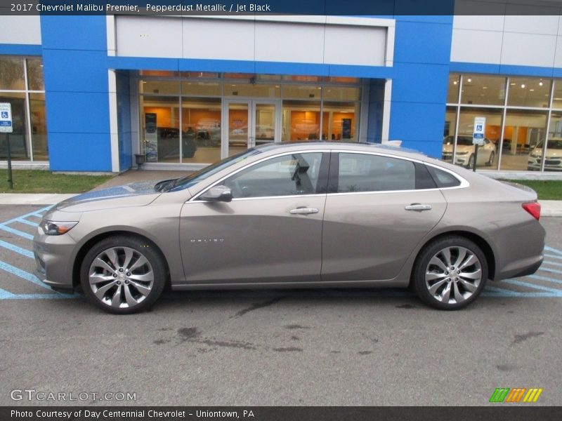 Pepperdust Metallic / Jet Black 2017 Chevrolet Malibu Premier