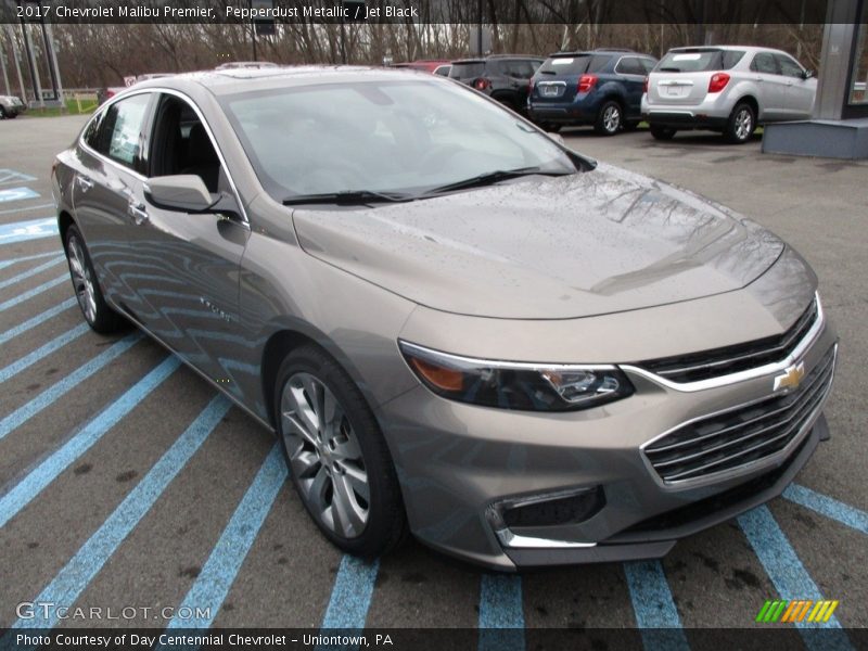 Pepperdust Metallic / Jet Black 2017 Chevrolet Malibu Premier