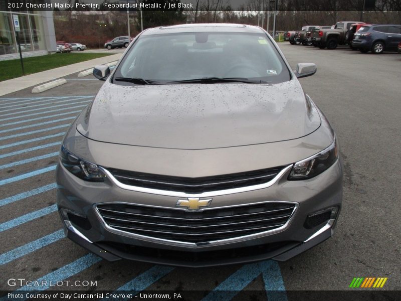 Pepperdust Metallic / Jet Black 2017 Chevrolet Malibu Premier