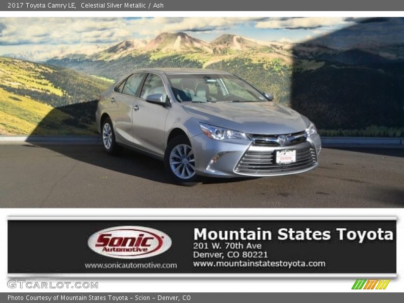 Celestial Silver Metallic / Ash 2017 Toyota Camry LE