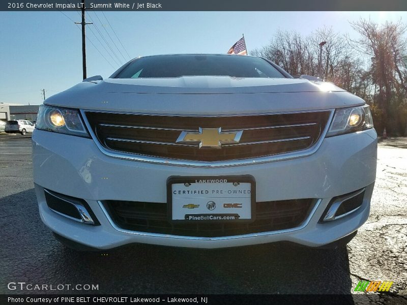 Summit White / Jet Black 2016 Chevrolet Impala LT