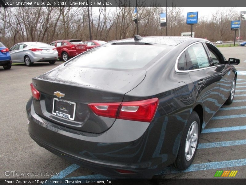 Nightfall Gray Metallic / Jet Black 2017 Chevrolet Malibu LS