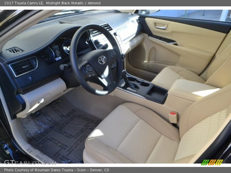 Midnight Black Metallic / Almond 2017 Toyota Camry LE
