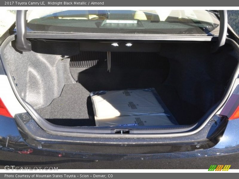 Midnight Black Metallic / Almond 2017 Toyota Camry LE