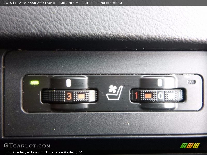 Tungsten Silver Pearl / Black/Brown Walnut 2010 Lexus RX 450h AWD Hybrid