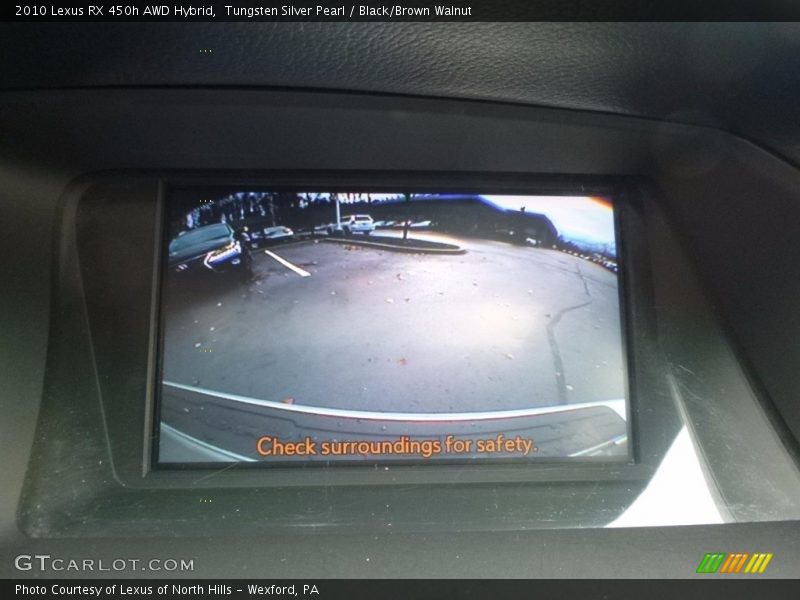 Tungsten Silver Pearl / Black/Brown Walnut 2010 Lexus RX 450h AWD Hybrid