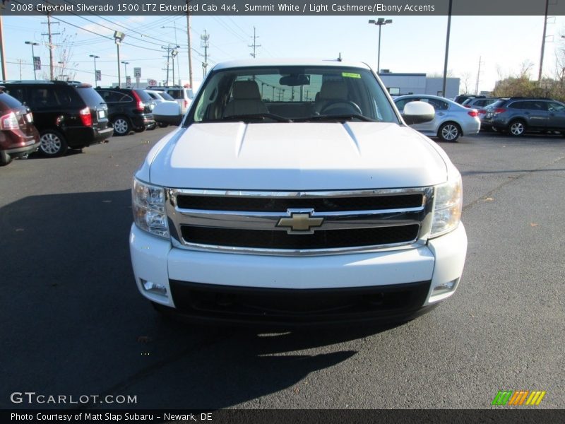 Summit White / Light Cashmere/Ebony Accents 2008 Chevrolet Silverado 1500 LTZ Extended Cab 4x4