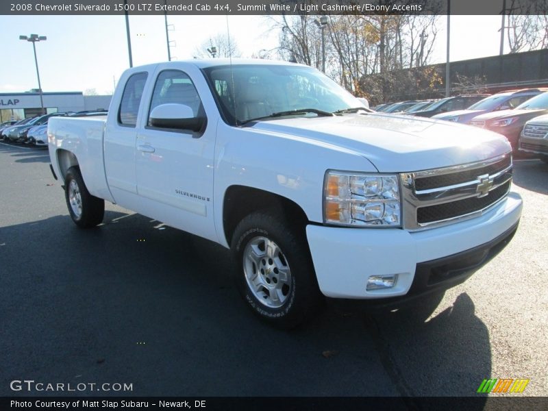 Summit White / Light Cashmere/Ebony Accents 2008 Chevrolet Silverado 1500 LTZ Extended Cab 4x4