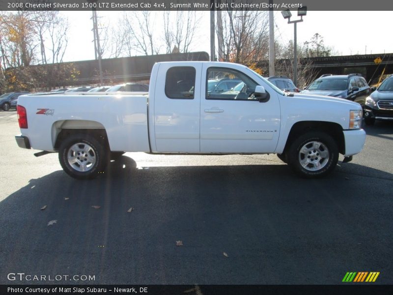 Summit White / Light Cashmere/Ebony Accents 2008 Chevrolet Silverado 1500 LTZ Extended Cab 4x4