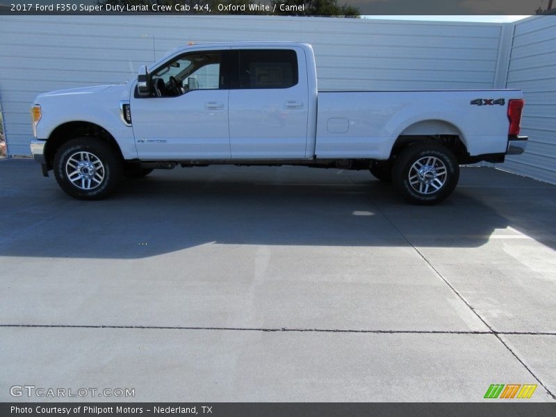 Oxford White / Camel 2017 Ford F350 Super Duty Lariat Crew Cab 4x4