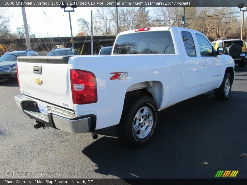 Summit White / Light Cashmere/Ebony Accents 2008 Chevrolet Silverado 1500 LTZ Extended Cab 4x4