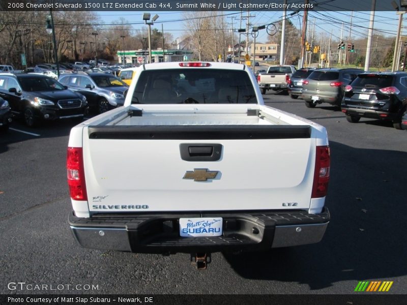 Summit White / Light Cashmere/Ebony Accents 2008 Chevrolet Silverado 1500 LTZ Extended Cab 4x4