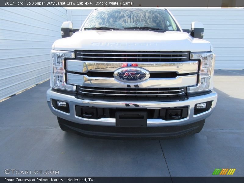 Oxford White / Camel 2017 Ford F350 Super Duty Lariat Crew Cab 4x4