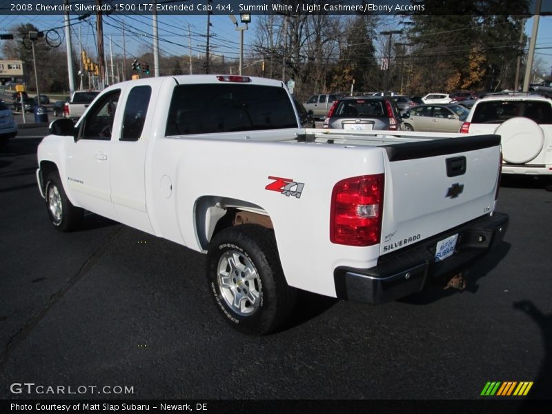 Summit White / Light Cashmere/Ebony Accents 2008 Chevrolet Silverado 1500 LTZ Extended Cab 4x4