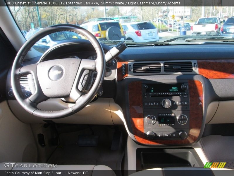 Summit White / Light Cashmere/Ebony Accents 2008 Chevrolet Silverado 1500 LTZ Extended Cab 4x4