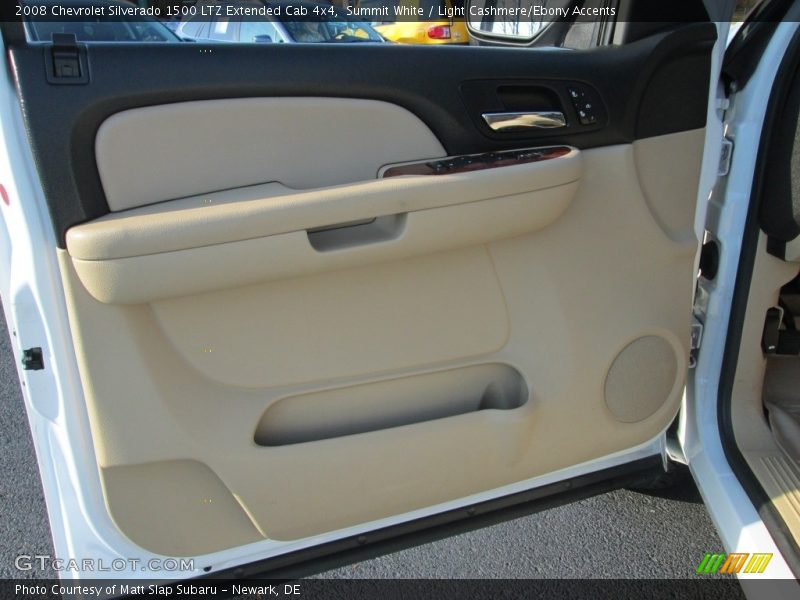 Summit White / Light Cashmere/Ebony Accents 2008 Chevrolet Silverado 1500 LTZ Extended Cab 4x4