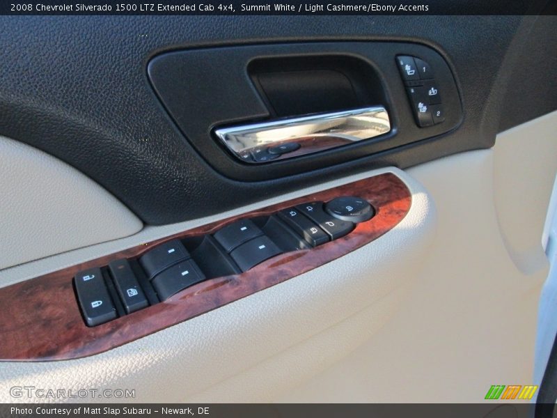 Summit White / Light Cashmere/Ebony Accents 2008 Chevrolet Silverado 1500 LTZ Extended Cab 4x4