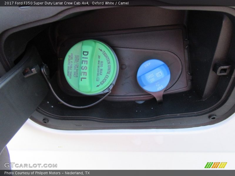 Oxford White / Camel 2017 Ford F350 Super Duty Lariat Crew Cab 4x4