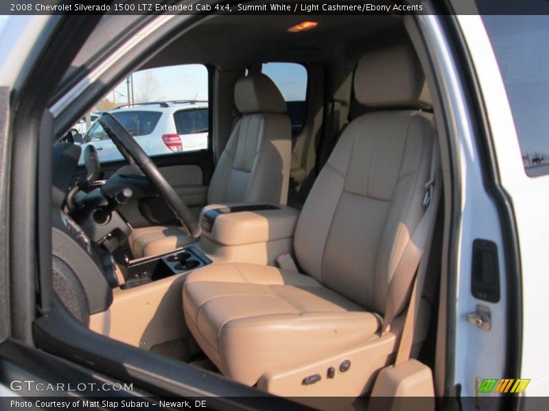 Summit White / Light Cashmere/Ebony Accents 2008 Chevrolet Silverado 1500 LTZ Extended Cab 4x4