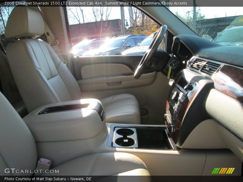 Summit White / Light Cashmere/Ebony Accents 2008 Chevrolet Silverado 1500 LTZ Extended Cab 4x4