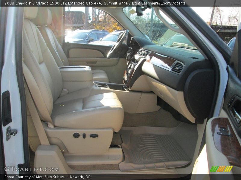 Summit White / Light Cashmere/Ebony Accents 2008 Chevrolet Silverado 1500 LTZ Extended Cab 4x4